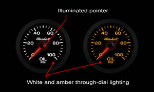 White Through-Dial Lighting