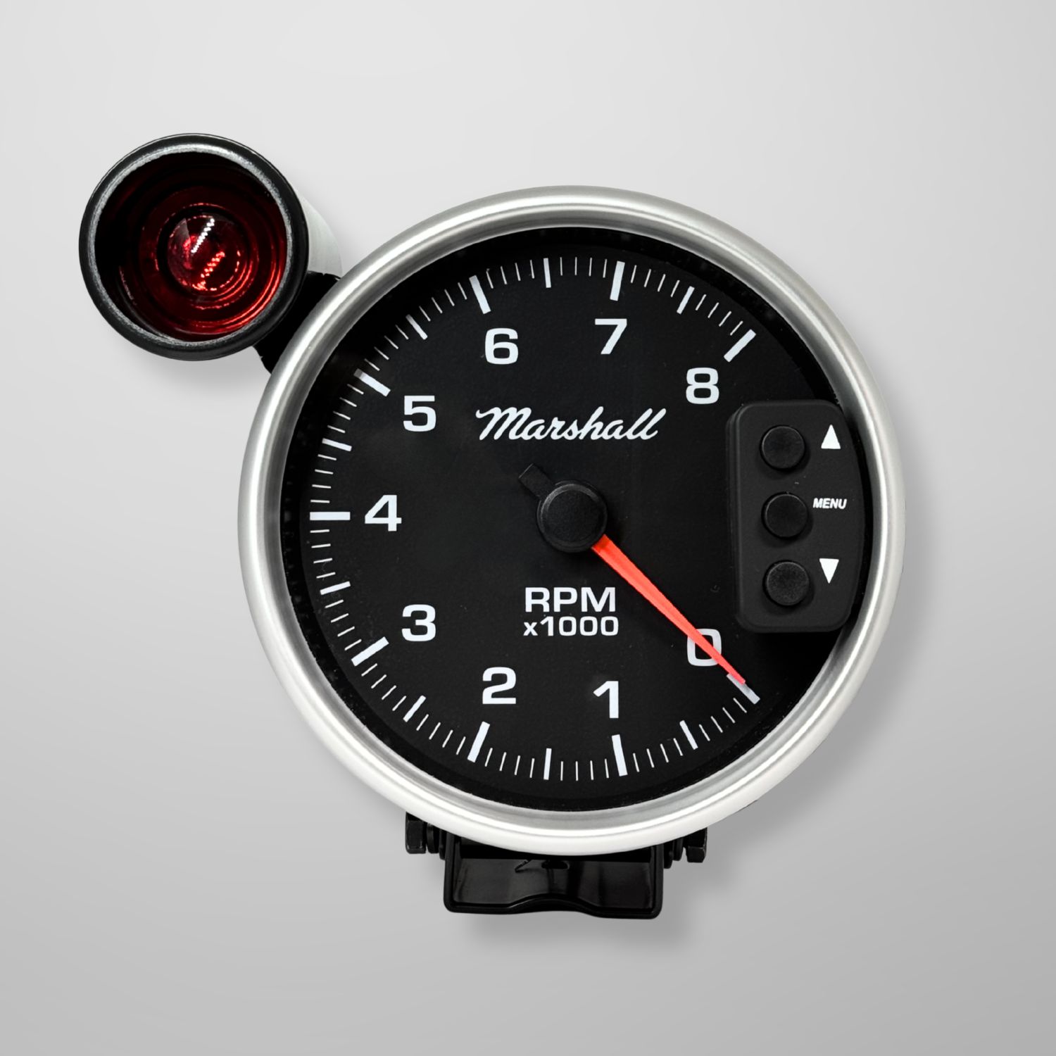 Comp II 5" Memory Tachometer with Shift Light.  Black Dial.  0-8,000 RPM