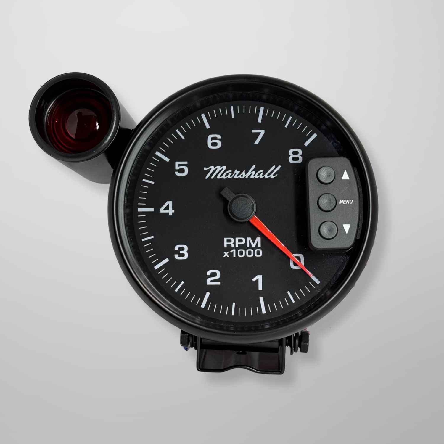 Comp II 5" Memory Tachometer with Shift Light.  Black Dial.  0-8,000 RPM