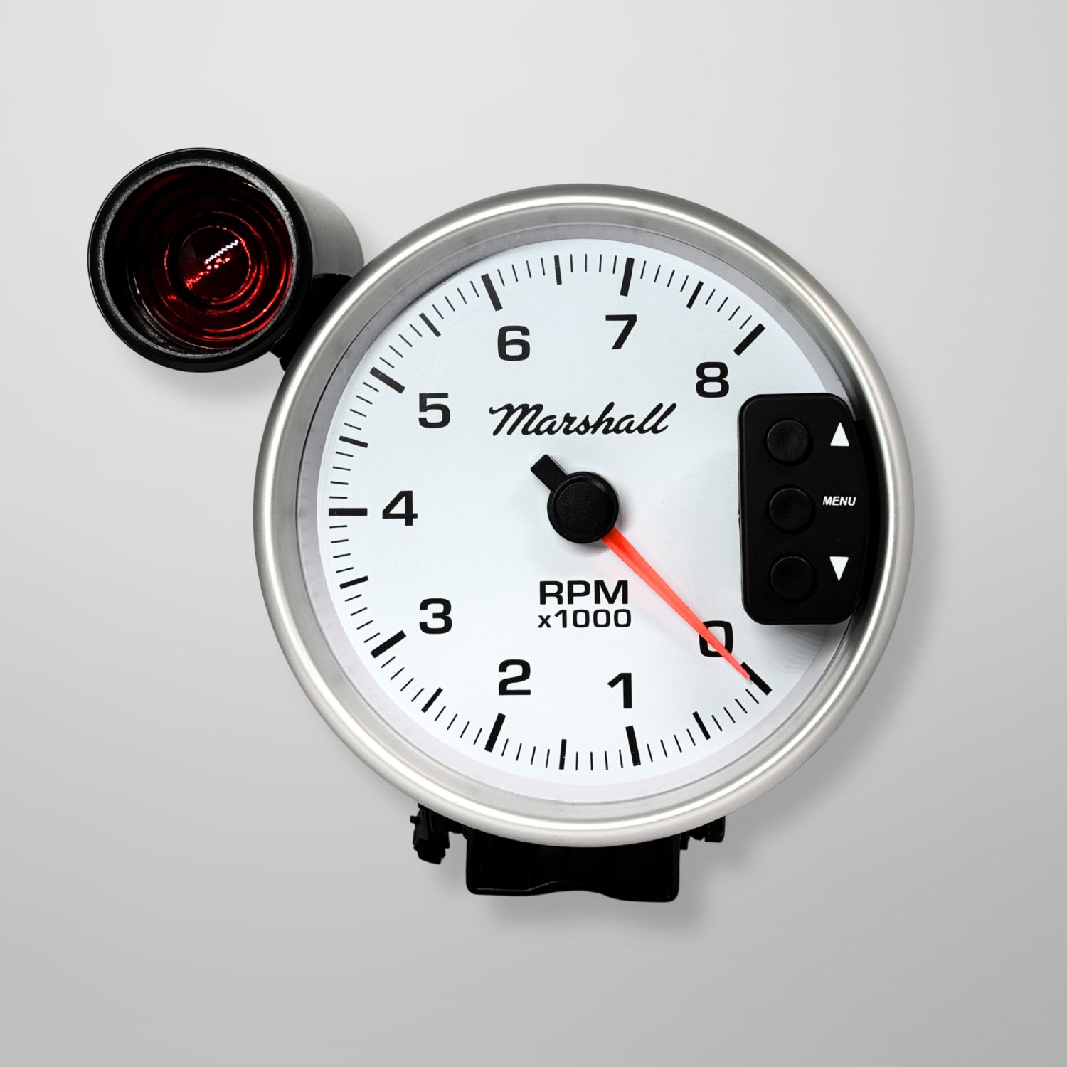 Comp II 5" Memory Tachometer with Shift Light.  Black Dial.  0-8,000 RPM
