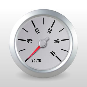 MINI Cooper Volts Gauge with Stepper Motor, Peak Recall and Programmable Warning