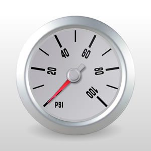 MINI Cooper Oil Pressure Gauge with Stepper Motor, Peak Recall and Full Dial Warning
