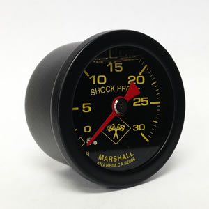 Marshall MNB00030.  1.5" Direct Mount Fuel/Oil/Air/Water Pressure Gauge, Liquid Filled, 1/8" NPT Center Back Connection